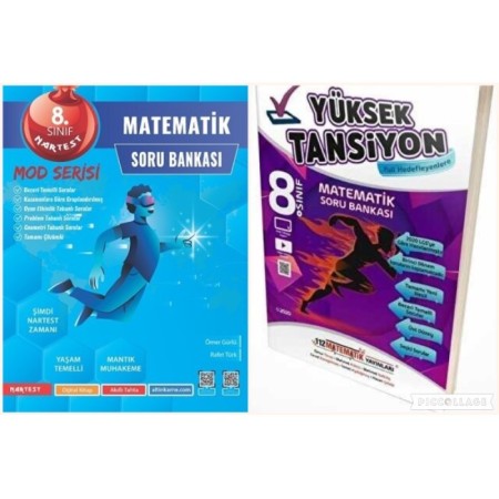 8. Sınıf LGS Nartest Matematik Soru Bankası + LGS 112 Acil Matematik Soru Bankası