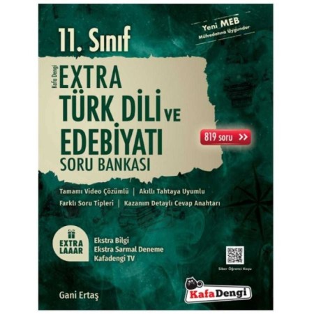 11. Sınıf Türk Dili ve Edebiyatı Extra Soru Bankası Kafadengi Yayınları