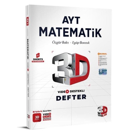 AYT 3D Matematik Video Destekli Defter