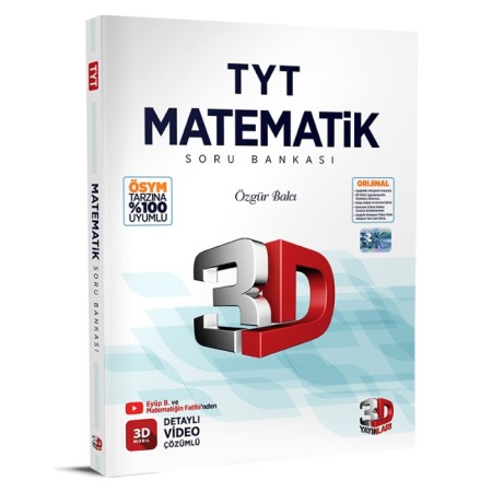 TYT Matematik Soru Bankası 3D Yayınları 