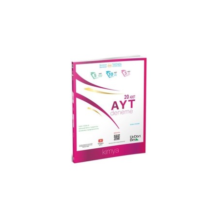 2024/ 345 ÜçDörtBeş Yayınları AYT Kimya 20 Deneme