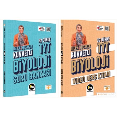 Dilek Hocayla 32 Günde TYT Biyoloji Soru Bankası ve Video Ders Defteri