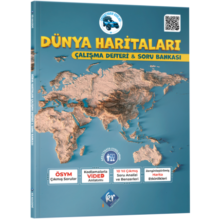 Coğrafyanın Kodları Dünya Haritaları Çalışma Defteri ve Soru Bankası