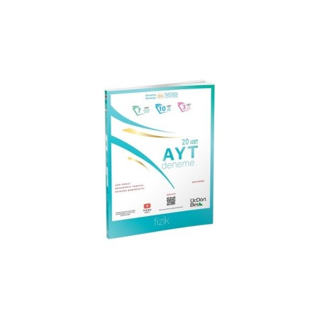 2024 / ÜçDörtBeş Yayınları AYT Fizik 20 Deneme