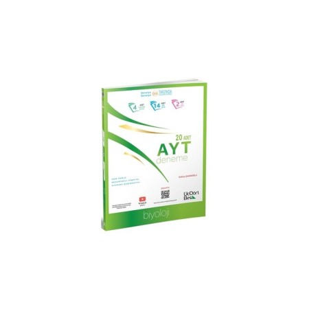2025 - ÜçDörtBeş Yayınları AYT Biyoloji 20 Deneme