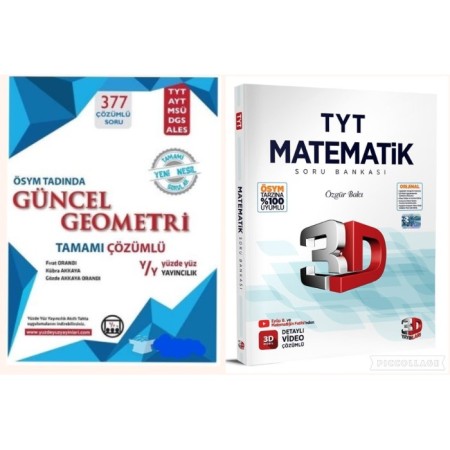 TYT Matematik Soru Bankası + TYT AYT Güncel Geometri Soru Bankası