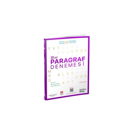 2025 - ÜçDörtBeş Yayınları Paragraf 20 Adet Denemesi